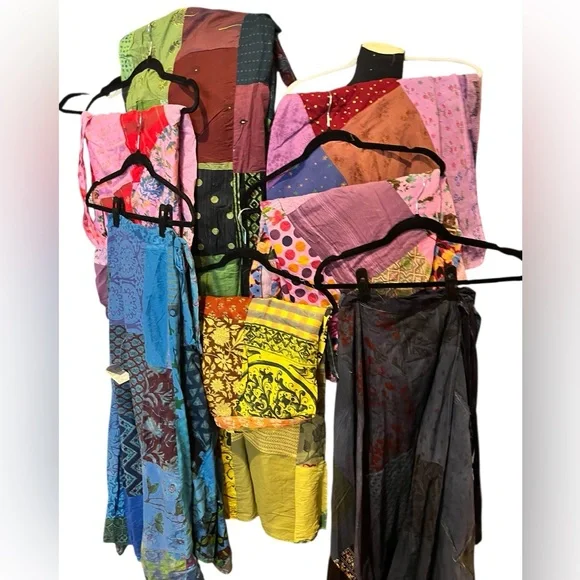 patchwork wrap skirts available by request - Picture 1 of 3